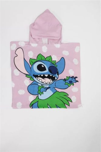 Disney Lilo és Stitch, A csillagkutya Hula Dancing strand törölköző poncsó 55x110 cm 