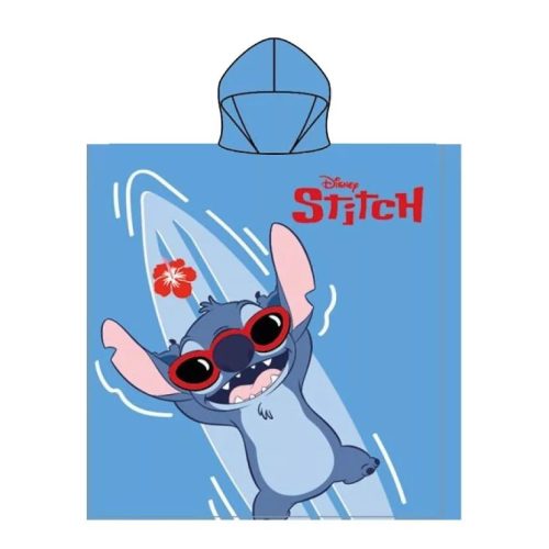 Disney Lilo és Stitch, A csillagkutya Lazy Lagoon strand törölköző poncsó 55x110 cm 