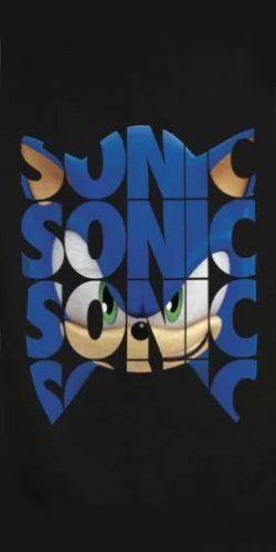 Sonic a sündisznó fürdőlepedő, strand törölköző 