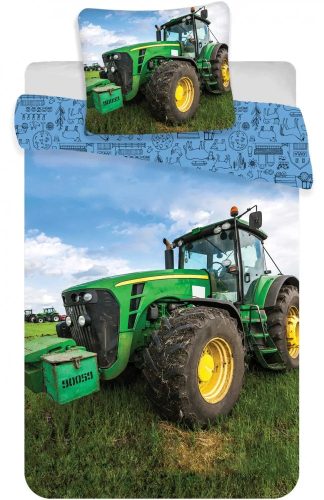 Traktor Green gyerek, ovis ágyneműhuzat 