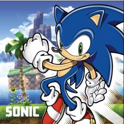   Sonic a sündisznó Island kéztörlő, arctörlő, törölköző 