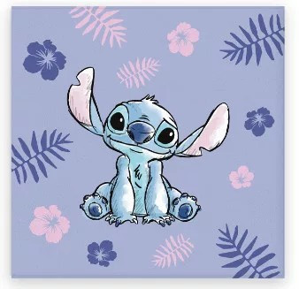 Disney Lilo és Stitch, A csillagkutya Purple kéztörlő, arctörlő, törölköző 