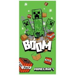 Minecraft Boom Green fürdőlepedő, strand törölköző 