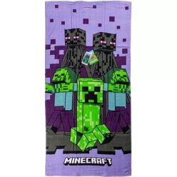 Minecraft Purple fürdőlepedő, strand törölköző