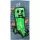 Minecraft Metro Art Creeper fürdőlepedő, strand törölköző