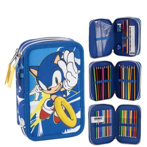 Sonic a sündisznó Power Run tolltartó töltött 3 emeletes