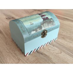 Világítótorony mintás láda