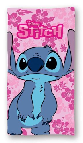 Disney Lilo és Stitch, A csillagkutya Floral Love fürdőlepedő, strand törölköző