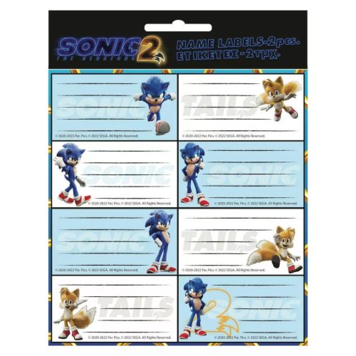 Sonic a sündisznó Speed füzetcímke 16 db-os