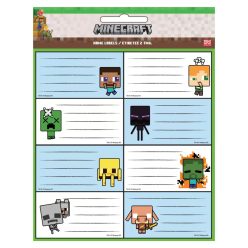 Minecraft Creepers Need Hugs füzetcímke 16 db-os