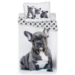 Kutyás French Bulldogs Black ágyneműhuzat 