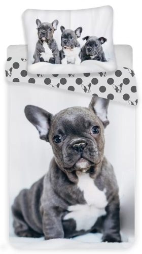 Kutyás French Bulldogs Black ágyneműhuzat 