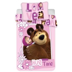 Mása és a medve Hug Time gyerek ágyneműhuzat 