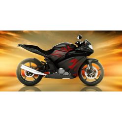 Motorkerékpár Red fürdőlepedő, strand törölköző