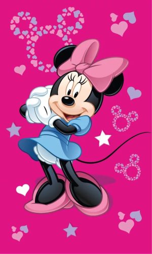 Disney Minnie Pink kéztörlő, arctörlő, törölköző 