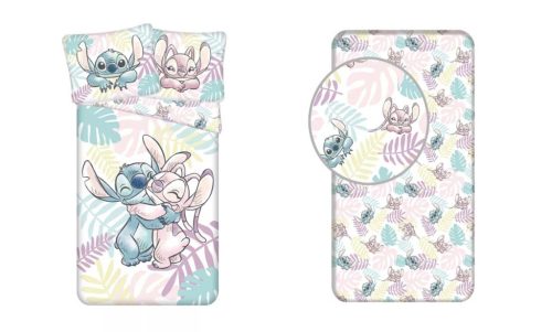 Disney Lilo és Stitch, A csillagkutya Leaves ágyneműhuzat és gumis lepedő szett