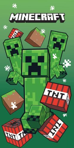 Minecraft TNT Creepers fürdőlepedő, strand törölköző 