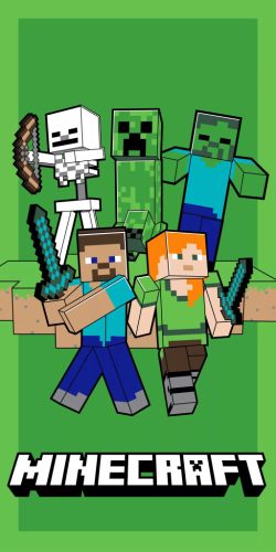Minecraft Attack fürdőlepedő, strand törölköző 