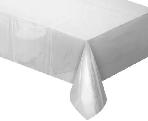 Ezüst Metallic fólia asztalterítő 