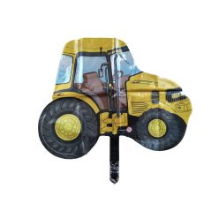 Traktor narancssárga fólia lufi