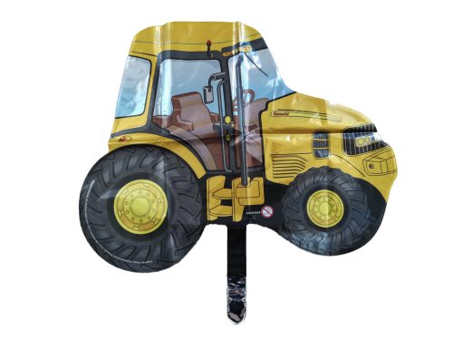Traktor narancssárga fólia lufi