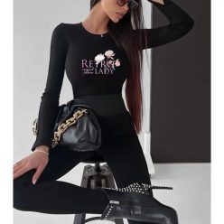 RetroLady roseflower felső