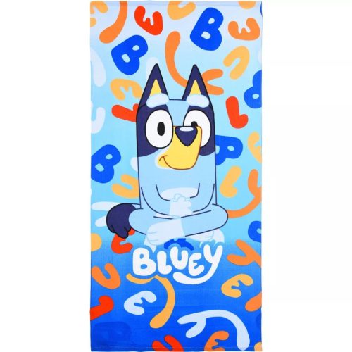 Bluey Letters fürdőlepedő, strand törölköző 
