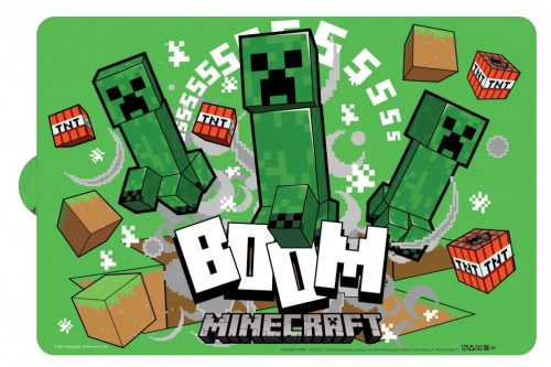 Minecraft Creeper tányéralátét 